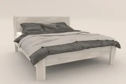 Drewniane łóżko z naturalnego buku Sion H1, BO102, 180x200 cm