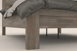 Drewniane łóżko z naturalnego buku Sion H1, BO105, 180x200 cm