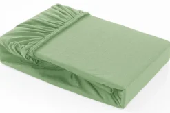 Elastyczne, kolorowe prześcieradło Klinmam Home Elastan, kolor zielony, 90-100x200 cm