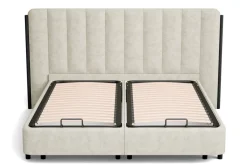 Łóżko tapicerowane Bali 2.0, Amour 5504, box front lift, 160x200 cm