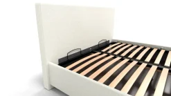Łóżko tapicerowane Modesto Frame Standard, Wooden Black, Alphine Ivory 101, 180x200 cm
