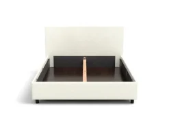 Łóżko tapicerowane Modesto Frame Lift, Beech Black, Alphine Ivory 101, 160x200 cm