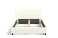Łóżko tapicerowane Modesto Frame Lift, Beech Black, Alphine Ivory 101, 160x200 cm