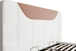 Łóżko tapicerowane Plaza Frame Lift, Cinnamon, 160x200 cm