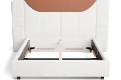 Łóżko tapicerowane Plaza Frame Standard, Cinnamon, 160x200 cm
