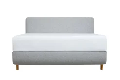 Łóżko tapicerowane TEMPUR® Arc Form, Adjustable Slatted, Black/Oak, Charcoal Grey, 180x200 cm
