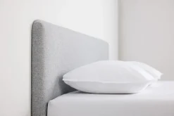 Łóżko tapicerowane TEMPUR® Arc Form, Static Slatted, Black/Oak, Ash Grey, 180x200 cm