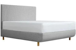 Łóżko tapicerowane TEMPUR® Arc Vertical, Static Slatted, Black/Oak, Stone, 180x200 cm