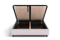 Łóżko tapicerowane Ventura Frame Standard, Beech Black, Paris Khaki, 180x200 cm