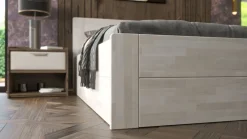 Łóżko z litego drewna Amien, wersja box, buk, BO102, 180x200 cm