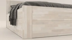 Łóżko z litego drewna Amien, wersja box, buk, BO102, 180x200 cm