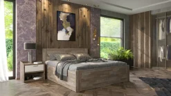 Łóżko z litego drewna Amien, wersja box, buk, BO105, 180x200 cm