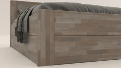 Łóżko z litego drewna Amien, wersja box, buk, BO105, 180x200 cm