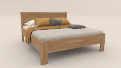 Łóżko z litego drewna Arlon, 80x200 cm, Buk, BO 102, Bez modyfikacji