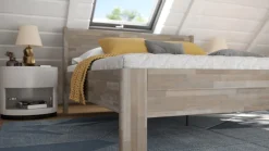 Łóżko z litego drewna Arlon, 80x200 cm, Buk, BO 105, Bez modyfikacji