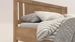 Łóżko z litego drewna Beringen, 80x200 cm, Buk, BO 105, Bez modyfikacji