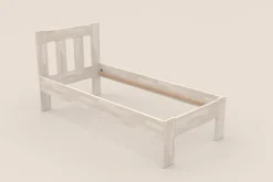 Łóżko z litego drewna - buk naturalny Utena, wersja BO102, 90x200 cm