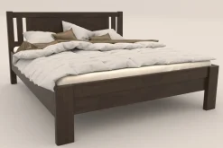 Łóżko z litego drewna bukowego Sion H2, BK10 palisandr, 180x200 cm