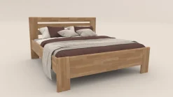 Łóżko z litego drewna Horgen, 80x200 cm, Buk, BO 101, Bez modyfikacji