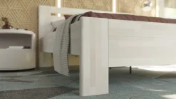 Łóżko z litego drewna Horgen, 80x200 cm, Buk, BO 102, Bez modyfikacji