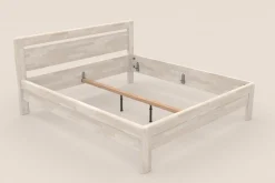 Łóżko z litego drewna, które wytrzyma lata i zapewni zdrowy sen Venta, 120x200 cm, kolor BO102 biały