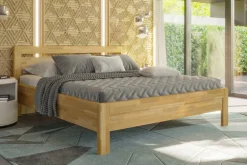 Łóżko z litego drewna, które wytrzyma lata i zapewni zdrowy sen Venta, 180x200 cm, kolor BK1 naturalny