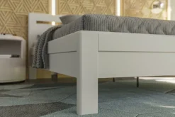 Łóżko z litego drewna, które wytrzyma lata i zapewni zdrowy sen Venta, 180x200 cm, kolor BK2 biały