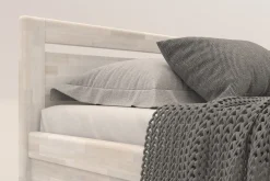 Łóżko z litego drewna, które wytrzyma lata i zapewni zdrowy sen Venta, 80x200 cm, kolor BO102 biały