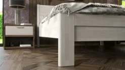 Łóżko z litego drewna Lago, 80x200 cm, Buk, BO 102, Bez modyfikacji