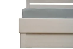 Łóżko z litego drewna Matera, 80x200 cm, Buk, Biały - Faolaj, Box