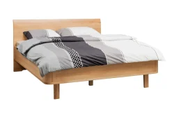 Łóżko z litego drewna Modena 2.0, 80x200 cm, Buk, Naturalny - Lakier