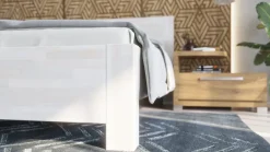 Łóżko z litego drewna Olten, 80x200 cm, Buk, BO 102, Bez modyfikacji