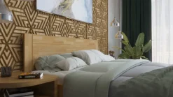 Łóżko z litego drewna Olten, 80x200 cm, Buk, BO 101, Bez modyfikacji