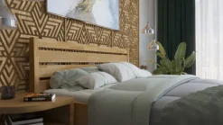 Łóżko z litego drewna Tapa, 80x200 cm, Buk, BO 101, Bez modyfikacji
