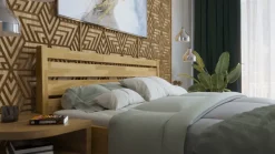 Łóżko z litego drewna Tapa, 80x200 cm, Dąb, DO 201, Bez modyfikacji