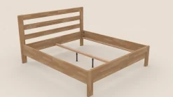 Łóżko z litego drewna Telde, 80x200 cm, Buk, BO 101, Bez modyfikacji