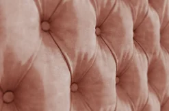 Luksusowe tapicerowane łóżko typu boxspring Grand, Peach Blossom, 200x200 cm