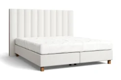 Luksusowe tapicerowane łóżko typu boxspring Atlantis, Nobu 1, 160x200 cm