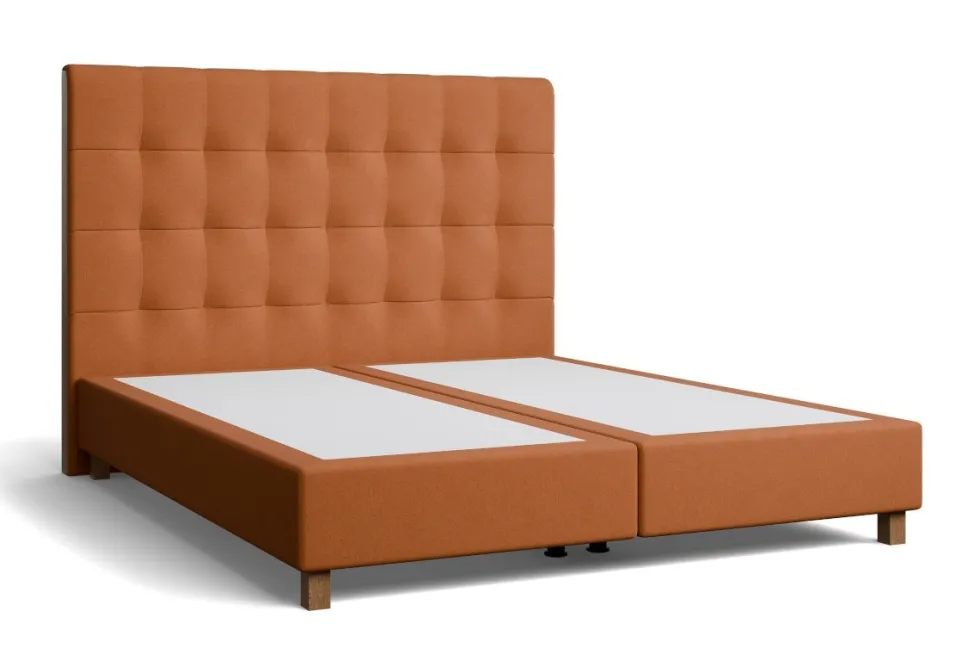 Luksusowe tapicerowane łóżko typu boxspring Cristal, Prizma Oregon, 180x200 cm