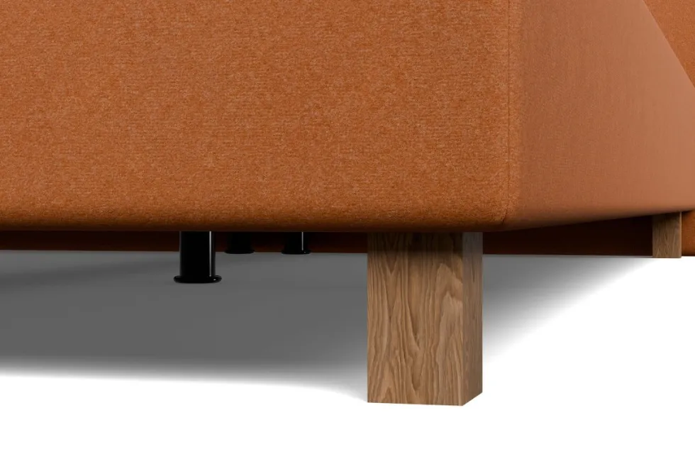 Luksusowe tapicerowane łóżko typu boxspring Cristal, Prizma Oregon, 180x200 cm