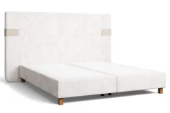 Luksusowe tapicerowane łóżko typu boxspring Palladium, Natural, 180x200 cm