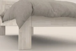 Pojedyncze łóżko z litego drewna Amien, buk, wersja BO102, 90x200 cm