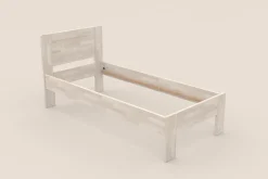 Pojedyncze łóżko z litego drewna Amien, buk, wersja BO102, 90x200 cm