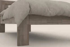 Pojedyncze łóżko z litego drewna Amien, buk, wersja BO105, 90x200 cm