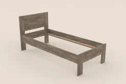 Pojedyncze łóżko z litego drewna Amien, buk, wersja BO105, 90x200 cm