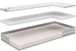 Wygodny materac z pianą pamięciową i aromatoterapią wspomagającą spokojne zasypianie Essence Grey, 80x200 cm
